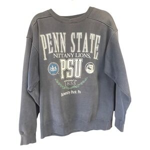 Galt Sand Penn State Nittany Lions PSU Sweatshirt Faded Grey Mens Large Vintage